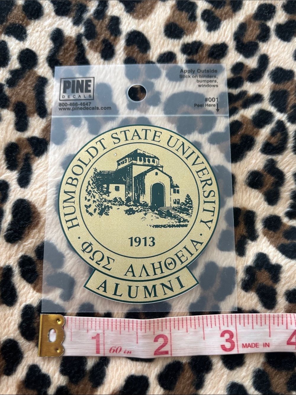 HUMBOLDT STATE UNIVERSITY 🌲 Alumni Gold Sticker Decal College California NorCal - Picture 4 of 9